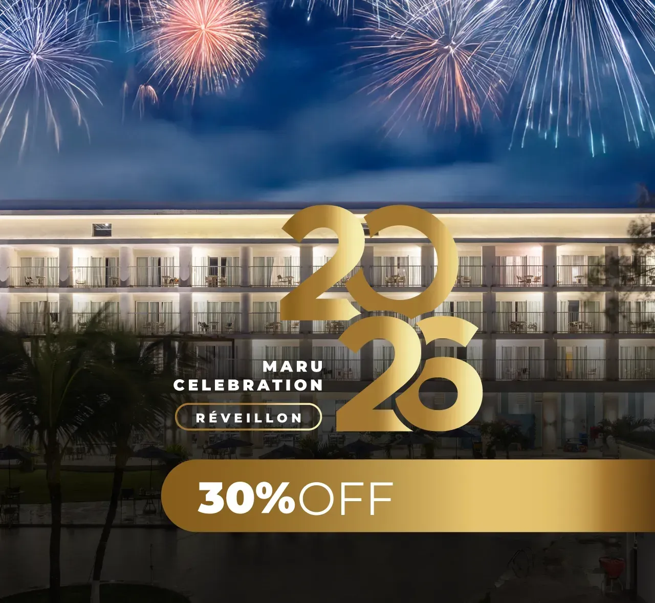 Vire o ano no Marupiara Resort by Wish