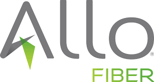 Allo Fiber logo: gray