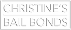 Logo for "CHRISTINE'S BAIL BONDS" with the text stacked in two lines, separated by a horizontal line, enclosed in a box.