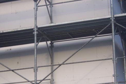 Dettaglio del ponteggio