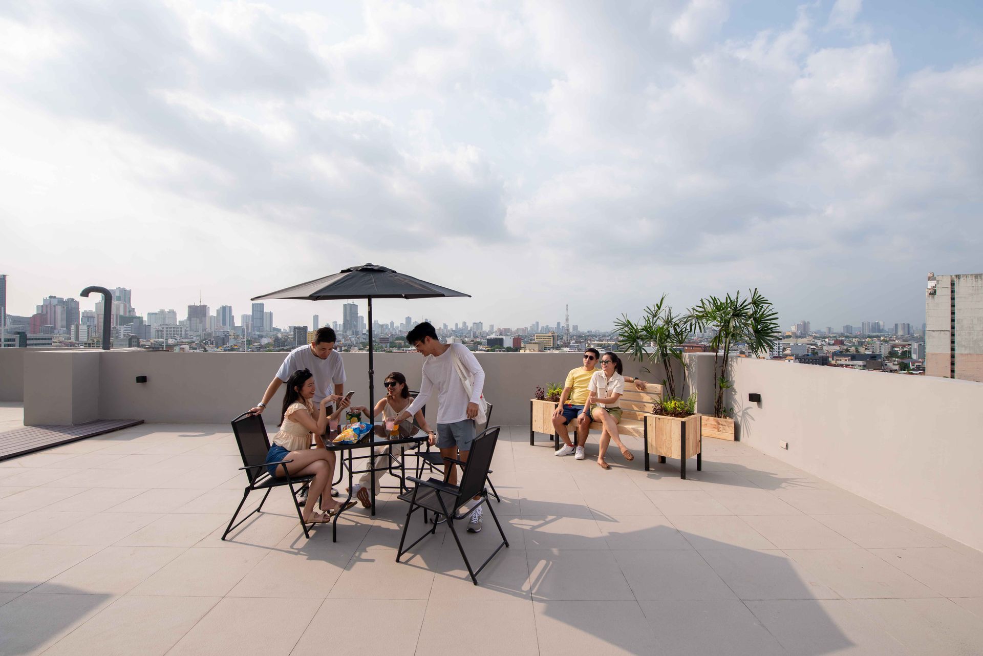 The Grid Co-Living rooftop.