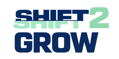 A logo for a company called shift advertising