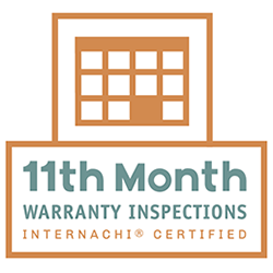 The logo for 11th month warranty inspections is certified