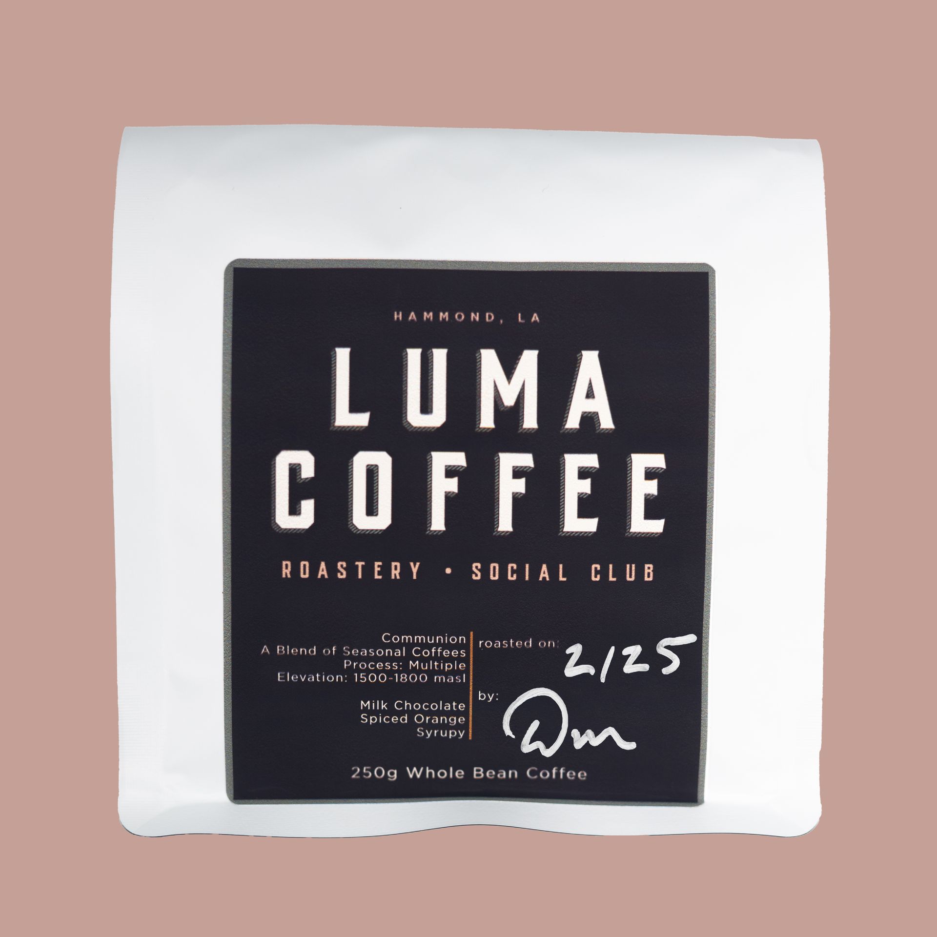 Luma Coffee Roasters Communion specialty coffee bags.