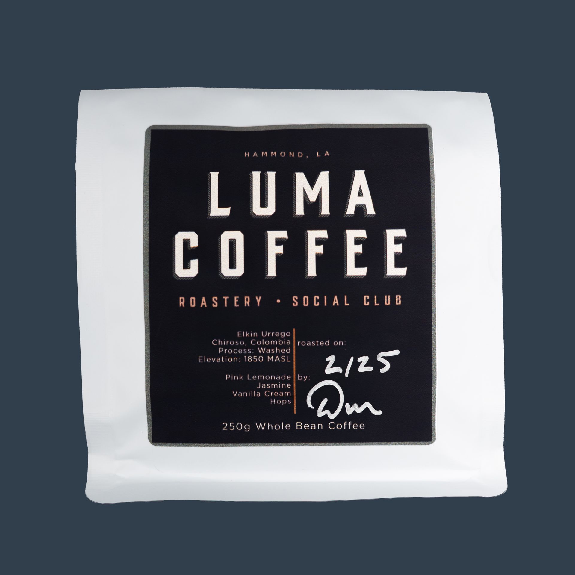 Luma Coffee Roasters Elkin Urrego specialty coffee bag.