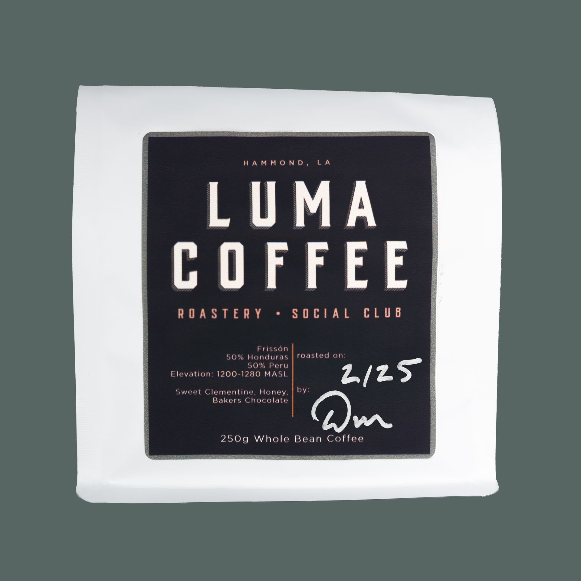 Luma Coffee Roasters Frissón specialty coffee bags.
