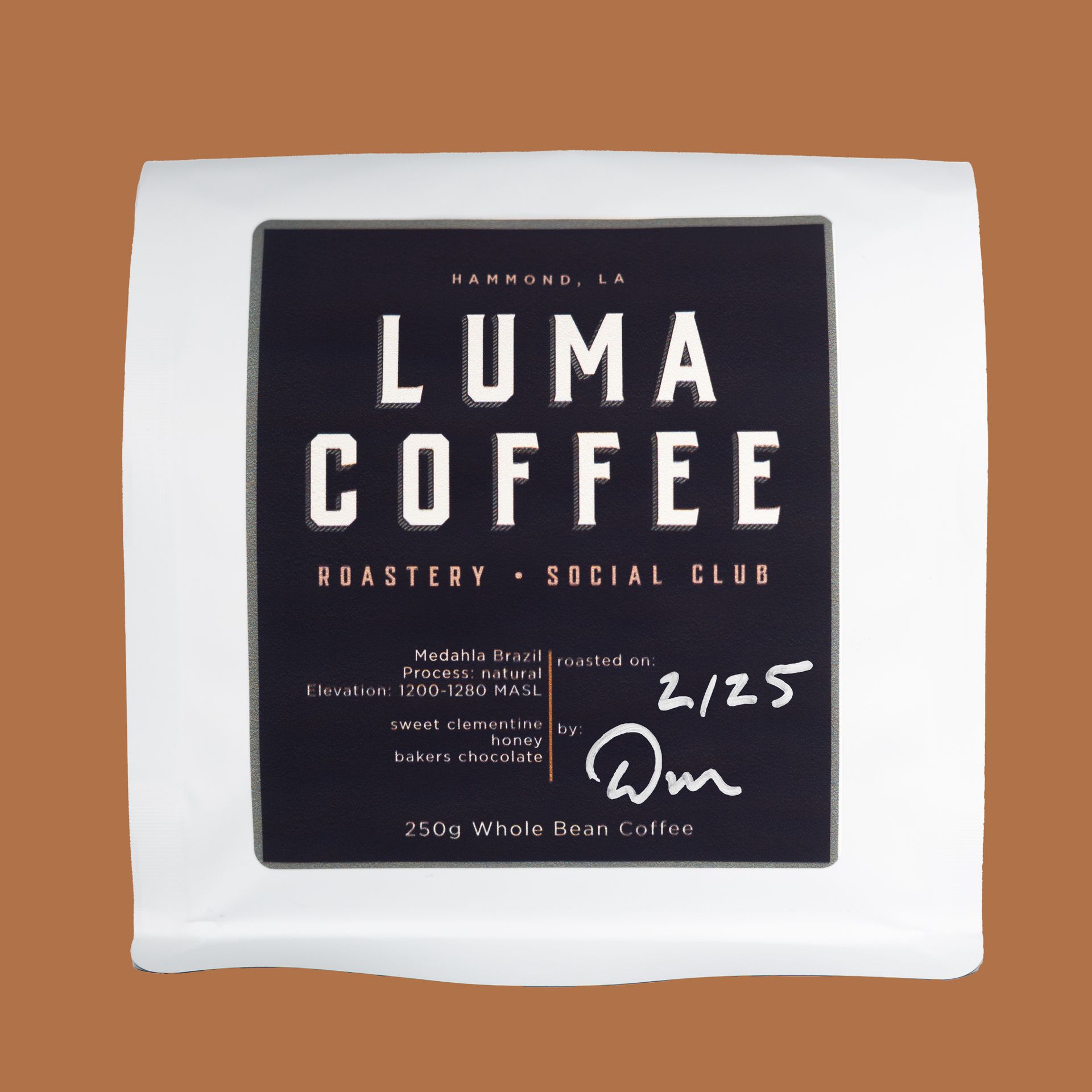 Luma Coffee Roasters Medahla Brazil specialty coffee bags.