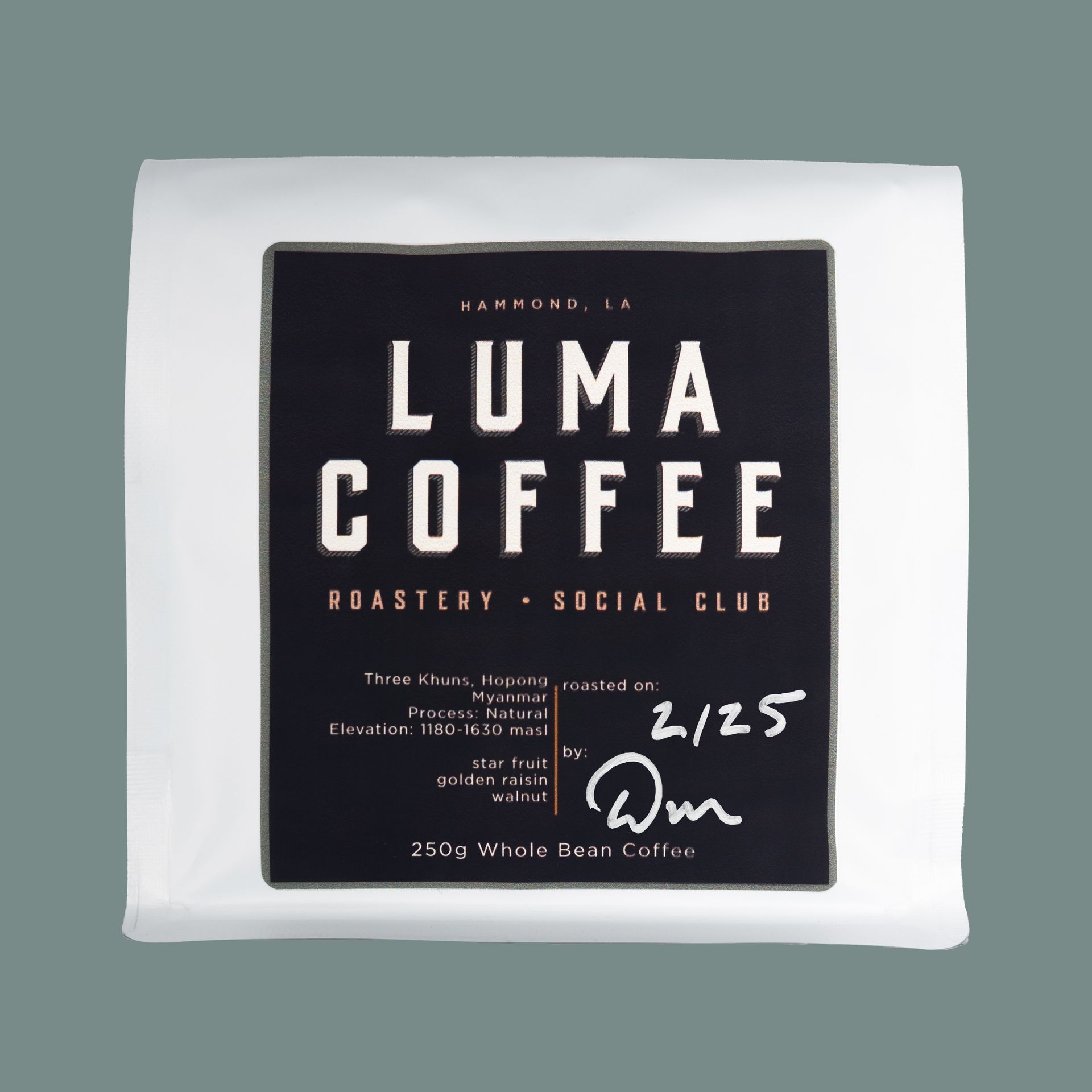 Luma Coffee Roasters Three Khuns specialty coffee bags.