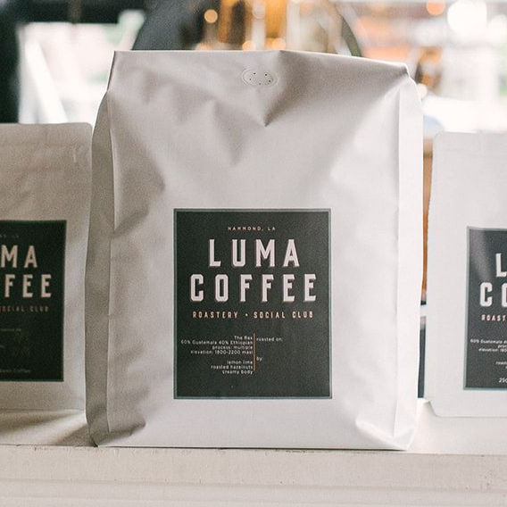 Luma Coffee Roasters 5lb specialty coffee bags.