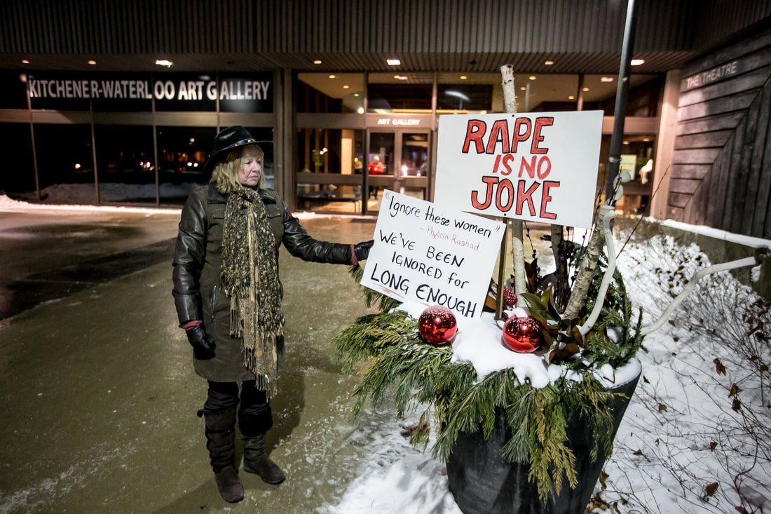 ignore these women we've been ignored for long enough rape is no joke memorial signage woman 