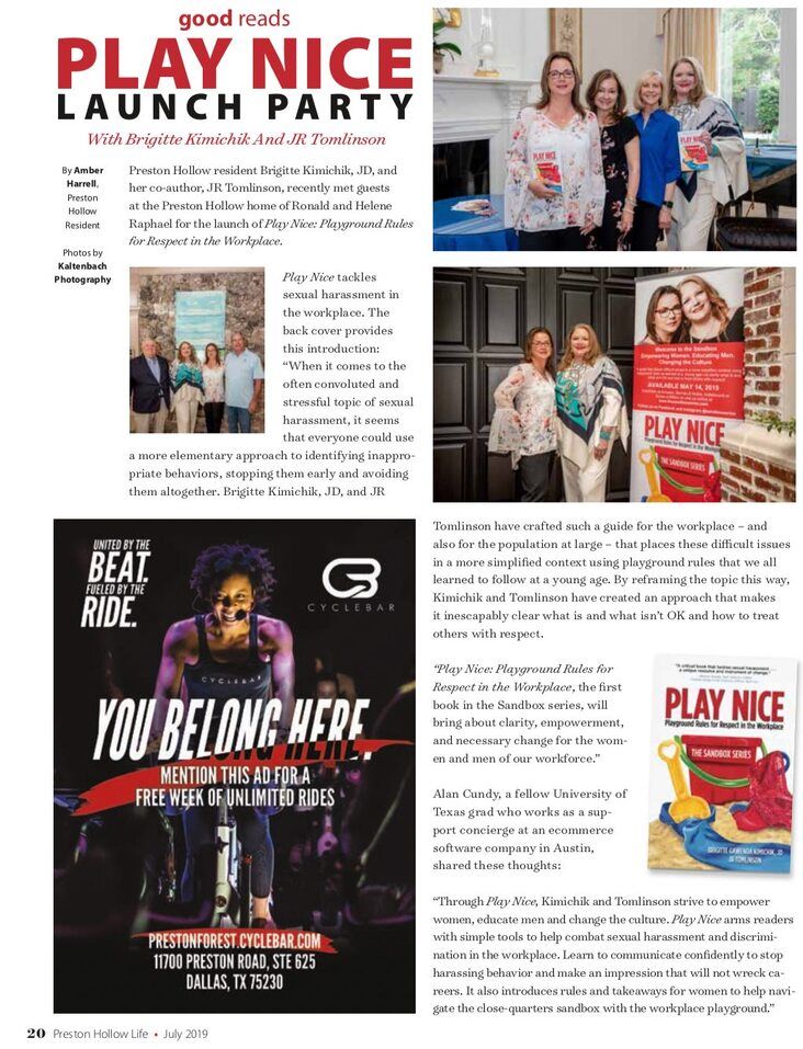 Preston Hollow Life Play Nice Book Launch Party