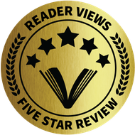 A gold badge that says reader views five star review