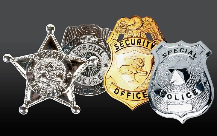 A badge that says special police on it