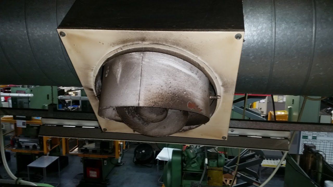 industrial equipment after cleaning