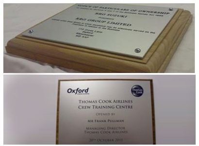 High-quality engraved plaques