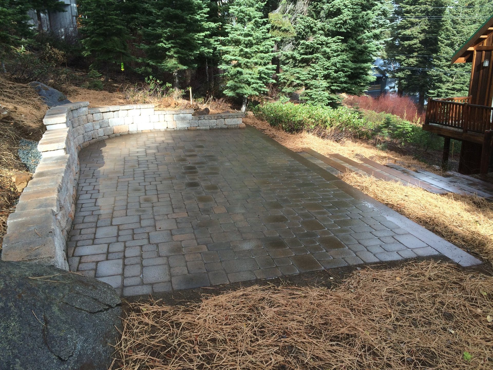 Patio With Brick Flooring