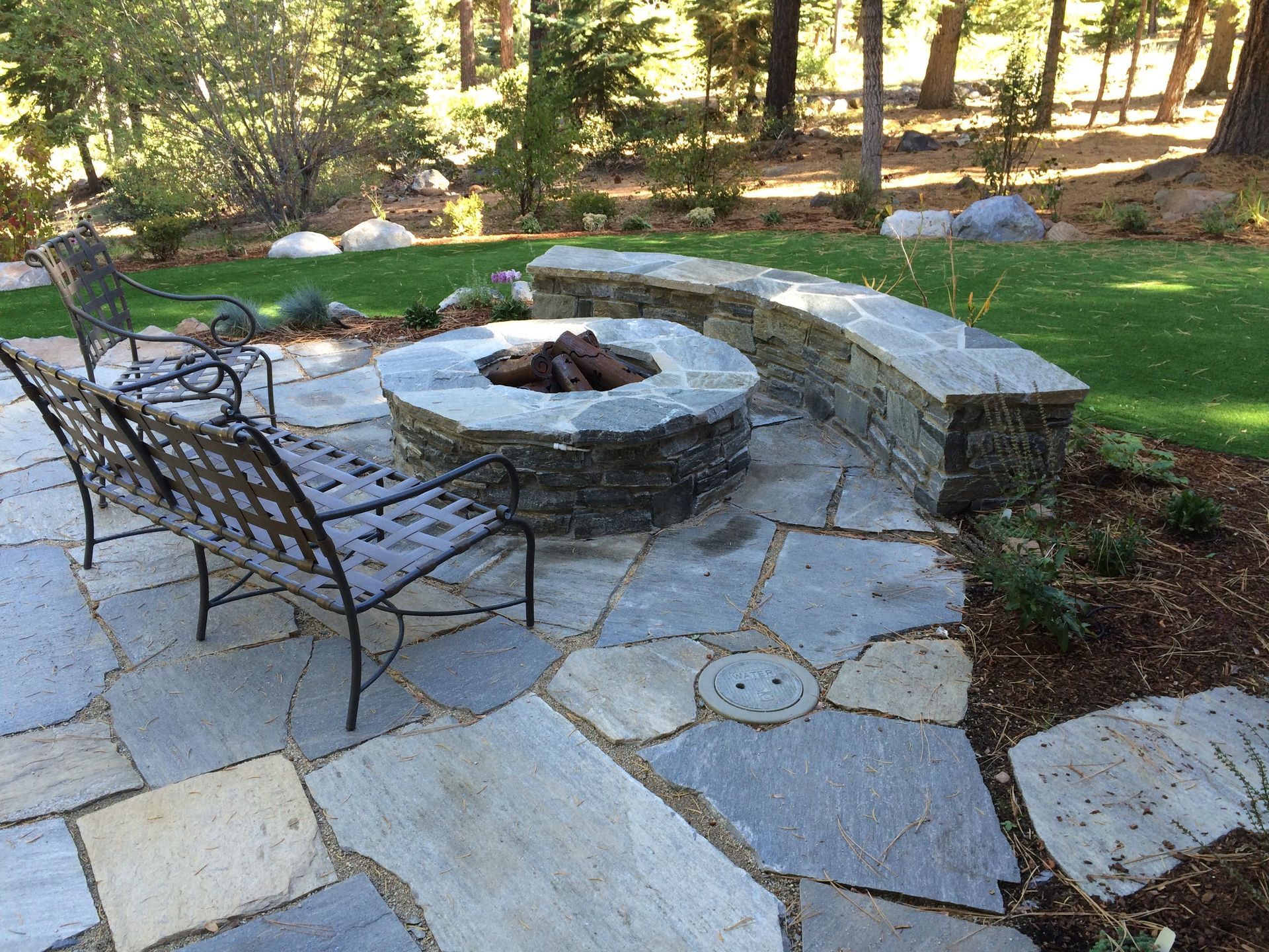 Outdoor Patio With Firepit