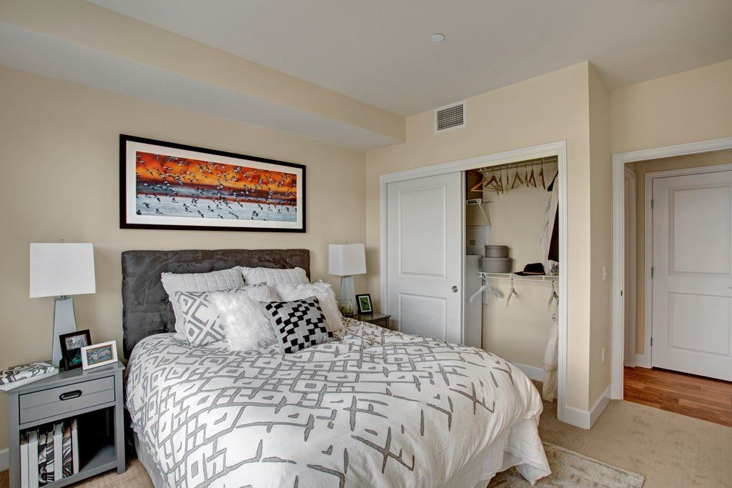 Spacious apartment floor plan at Woodin Creek Village.
