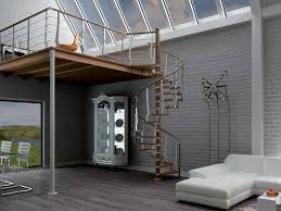 Soppalco con scala a chioccola