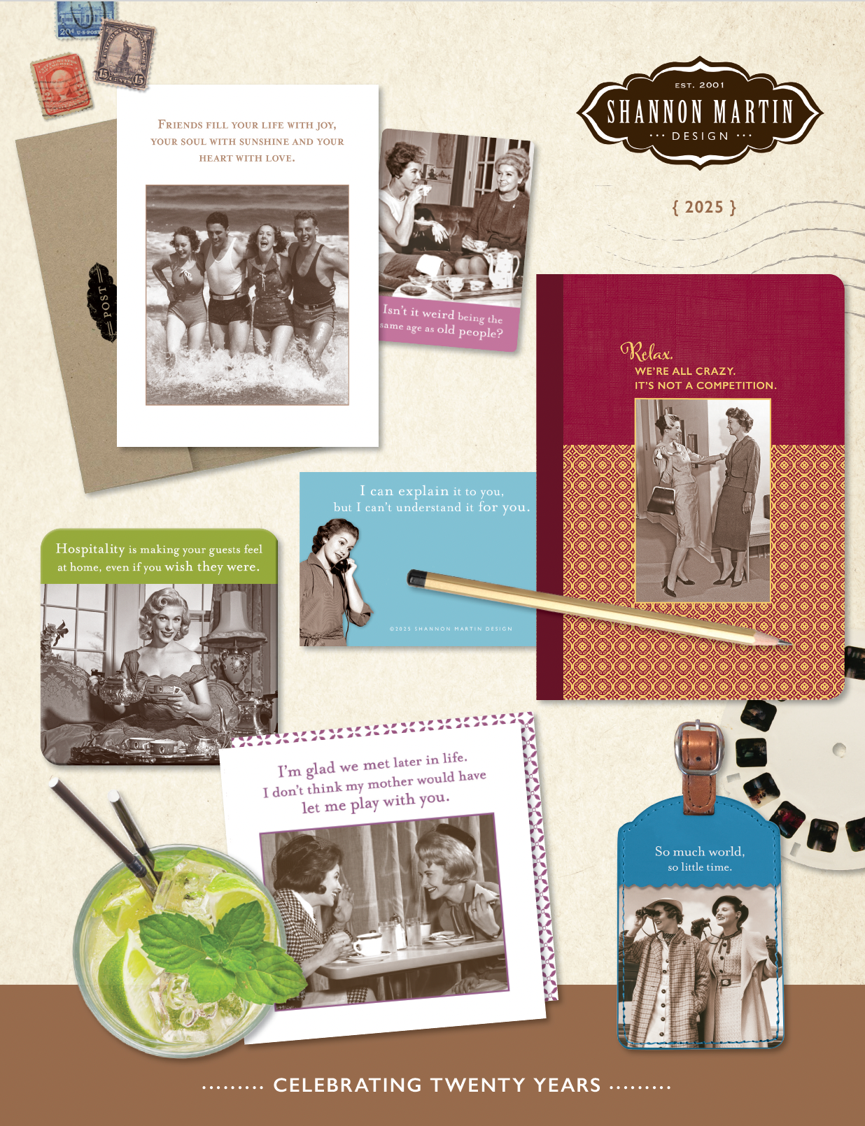 A collage of pictures and a bottle that says ' twenty years ' on it