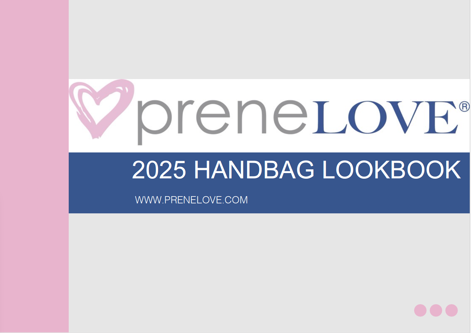 The cover of the 2025 handbag lookbook by prenelove