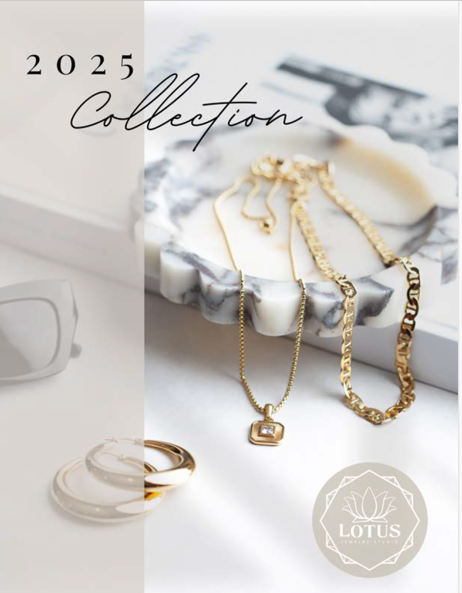 A poster for the lotus collection of jewelry