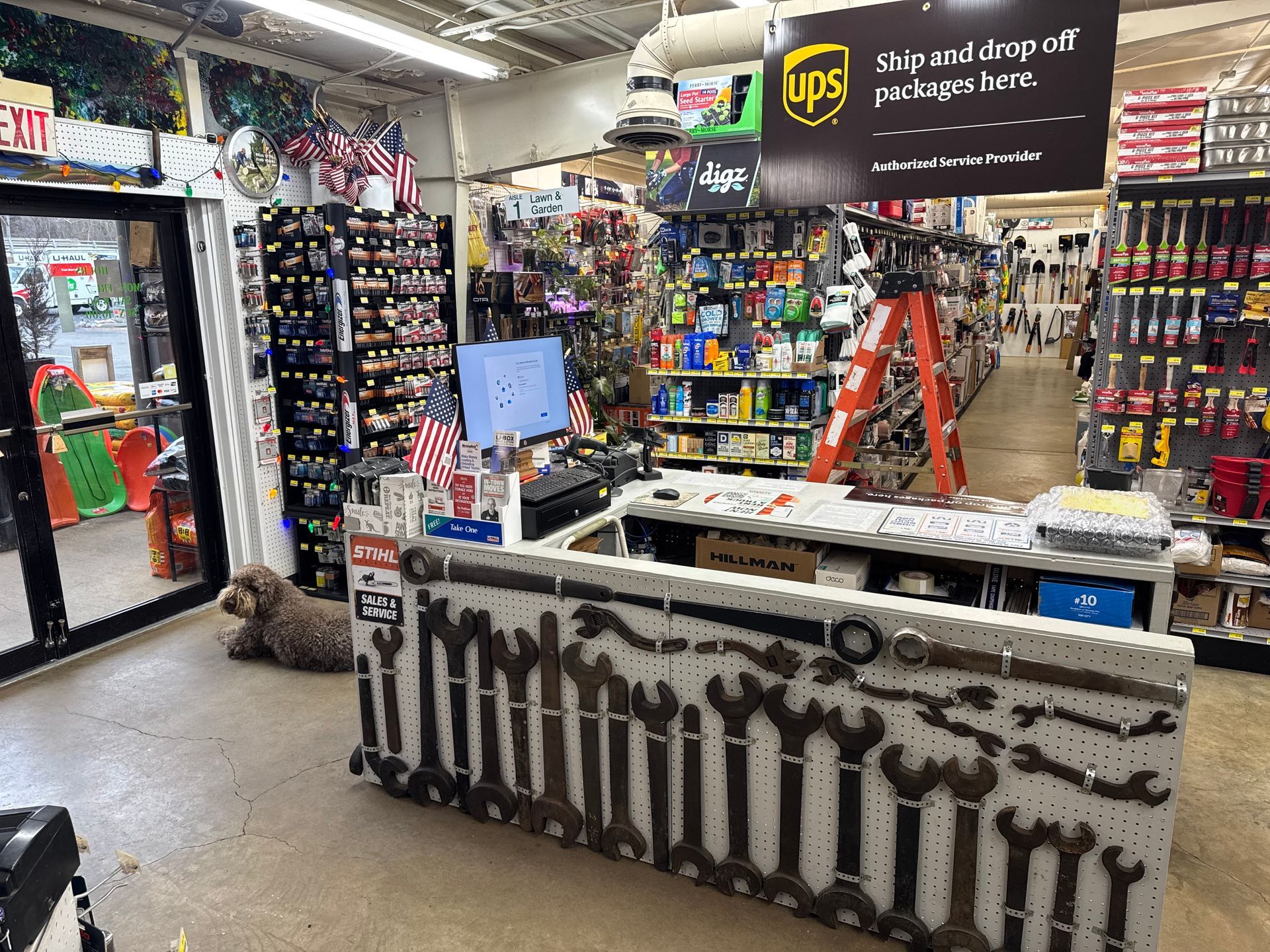 Bathroom fixtures display: chrome grab bars, showerheads, faucets, and accessories on a marbled background.