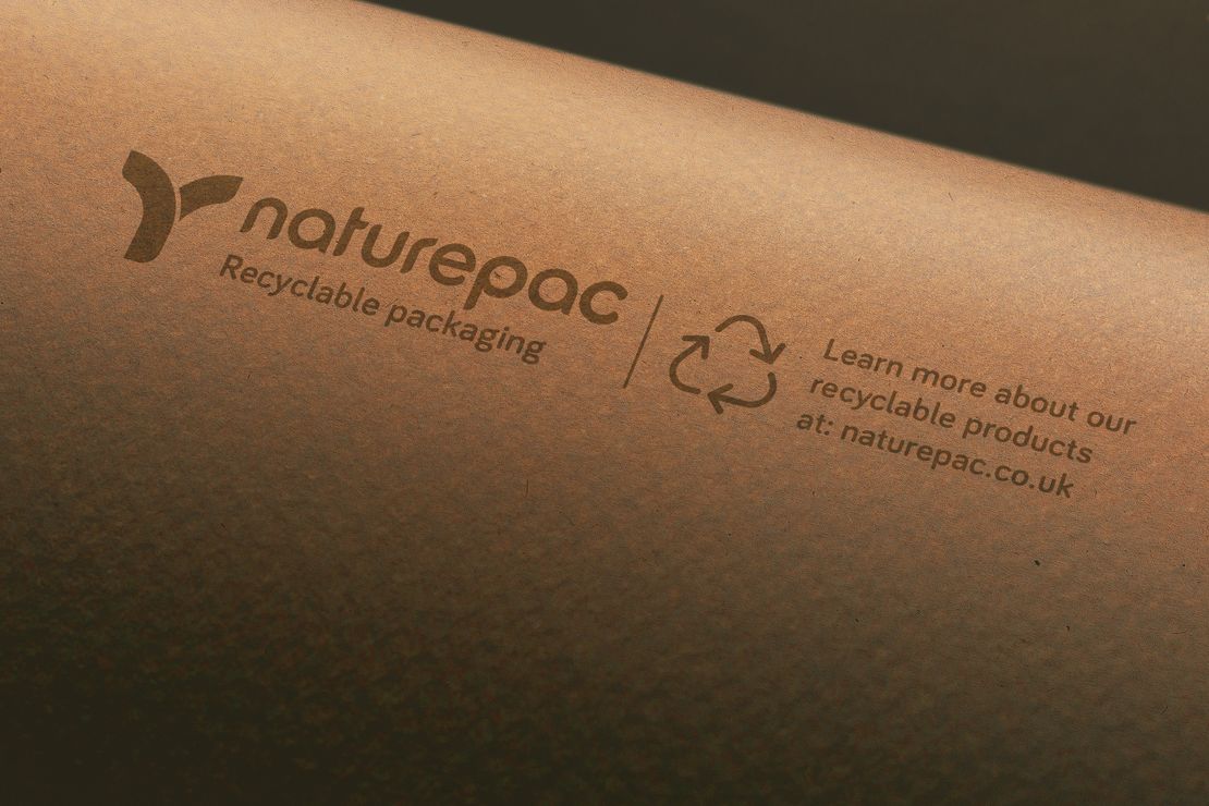 a close up of a piece of paper that says naturepac on it .
