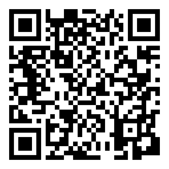 Ein schwarz-weißer QR-Code auf weißem Hintergrund.