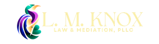 A logo for l.m. knox law & mediation pllc