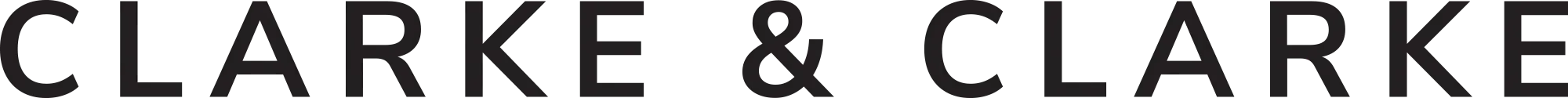CLARKE & CLARKE logo in bold, black font.