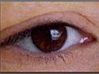 Woman permanent eyelids makeup before — Oklahoma City, OK — Permanent Makeup by Kim Warren