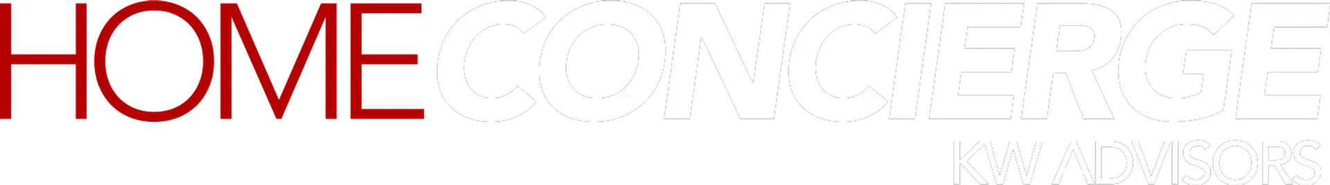 The word home is written in red on a white background.