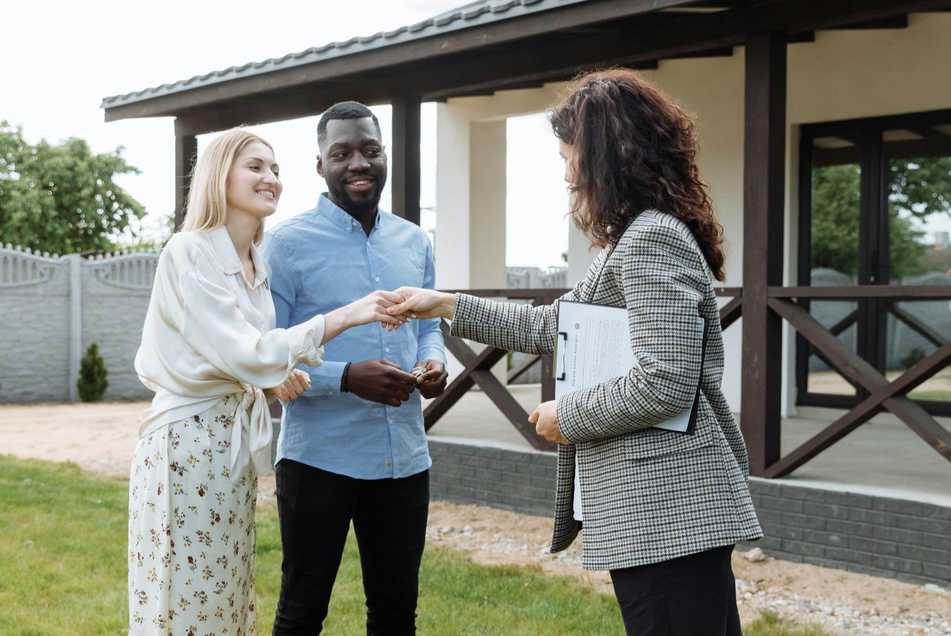 Realtor showing profitable property to investor