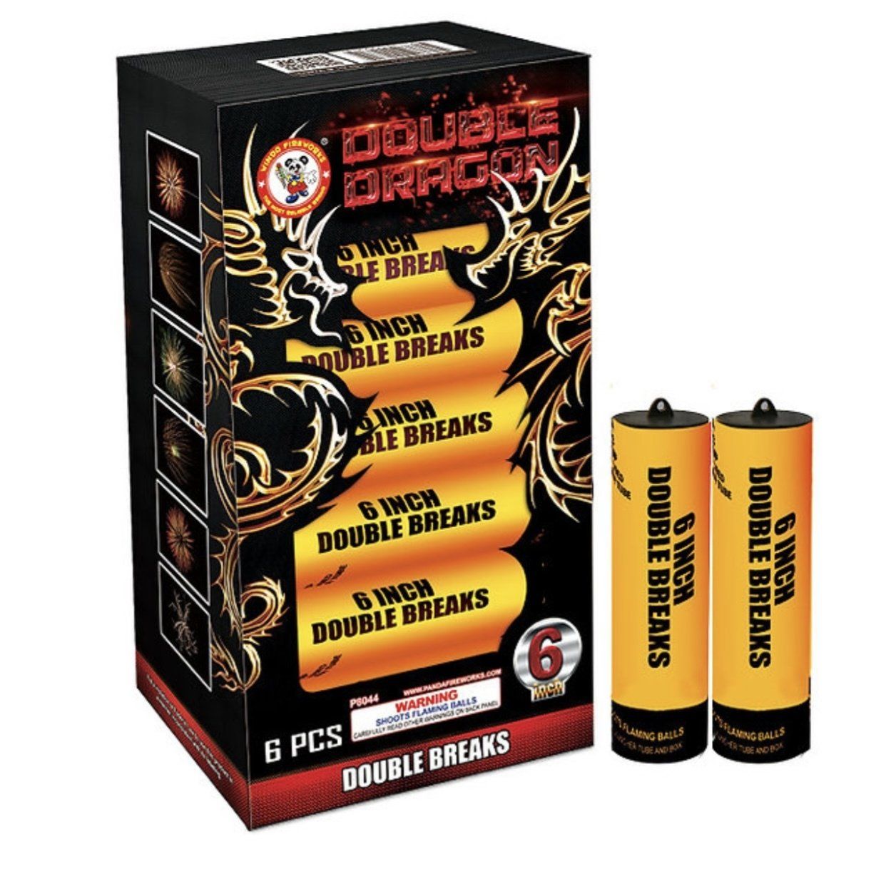 A box of double dragon 6 inch double breaks