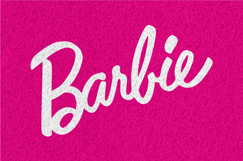 Gostaria de fazer um orçamento do capacho Barbie (fundo rosa).