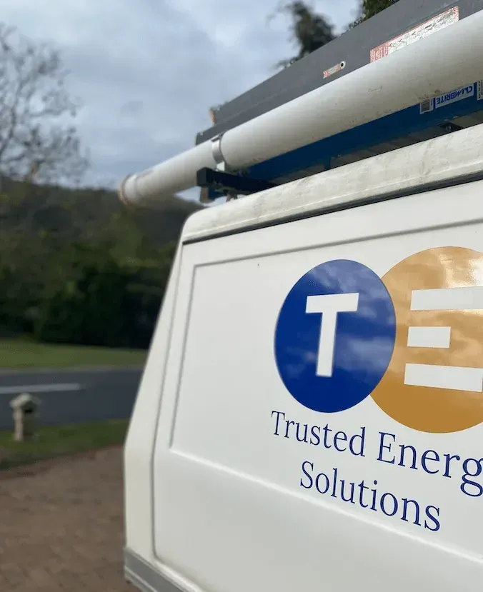 A White Van That Says Trusted Energy Solutions On The Side — Trusted Energy Solutions In Everton Hills, QLD