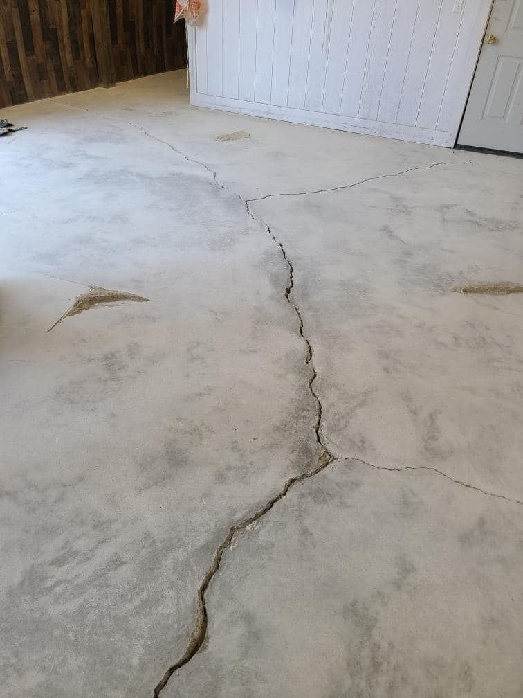 concrete before polishing 