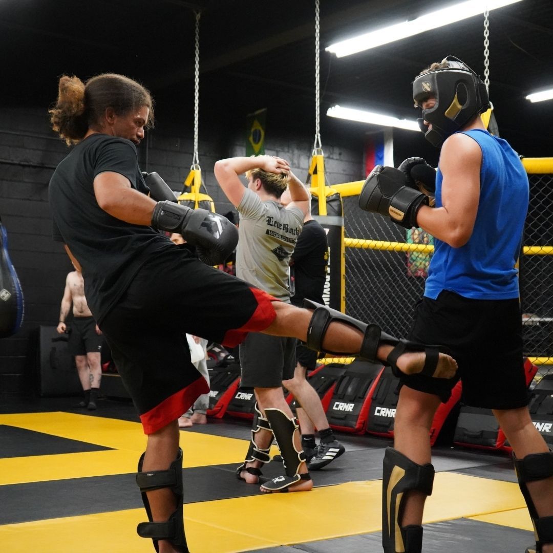 Adult beginners training MMA fundamentals at Killer B Combat Academy in Oakhurst, NJ, building confidence safely