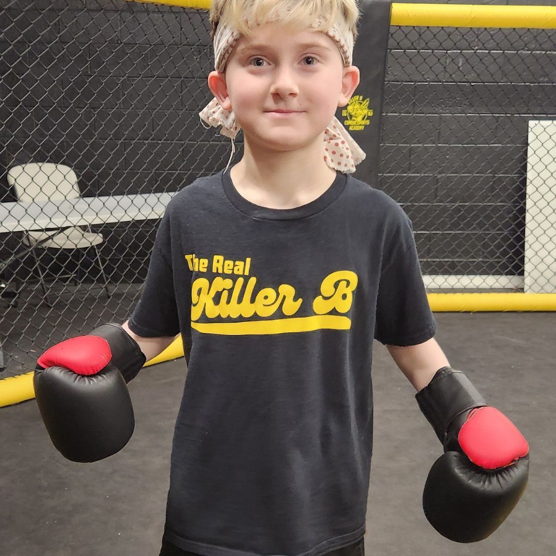 Kids practicing Youth Martial Arts at Killer B Combat Academy in Oakhurst, NJ, building focus.