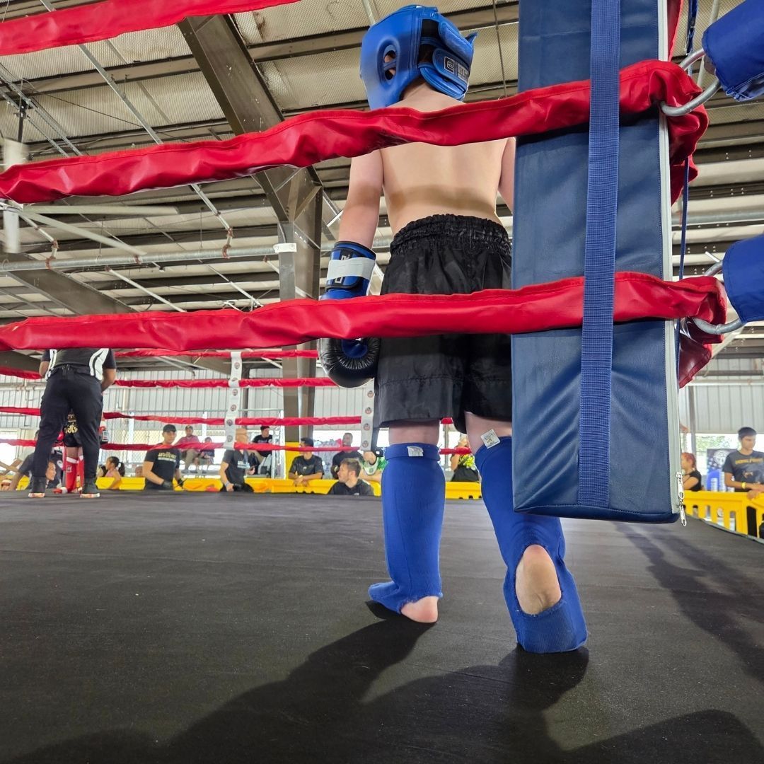 Kids practicing controlled drills at Killer B Combat Academy in Oakhurst, NJ, building focus and emotional control