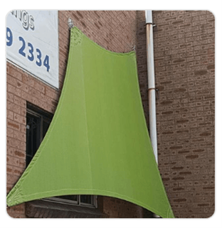 Shade Sails Green — Lidcombe, NSW — Nans Tarps