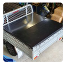 Black Trailer Cover Tarp — Lidcombe, NSW — Nans Tarps