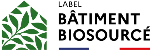 Un logo pour une entreprise appelée label bâtiment biosource