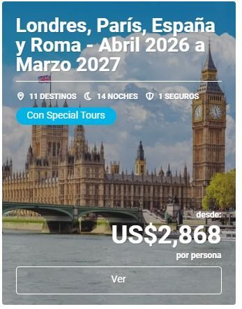 Londres, París España y Roma