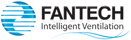 Fantech logo with a blue globe and the words