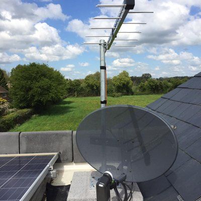 dish and aerial installed