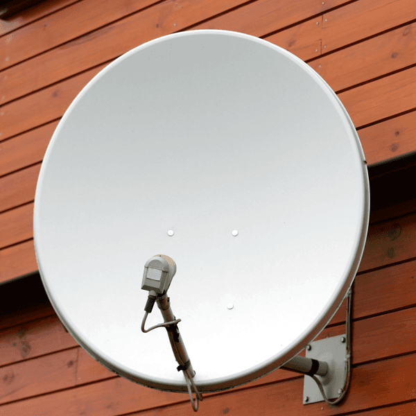 newly installed dish