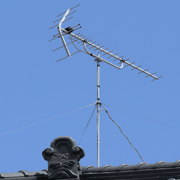 aerial installed on rooftop