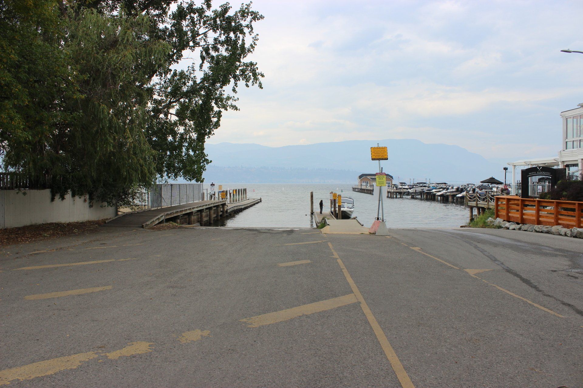 Lower Mission boat launch in the south part of Kelowna
